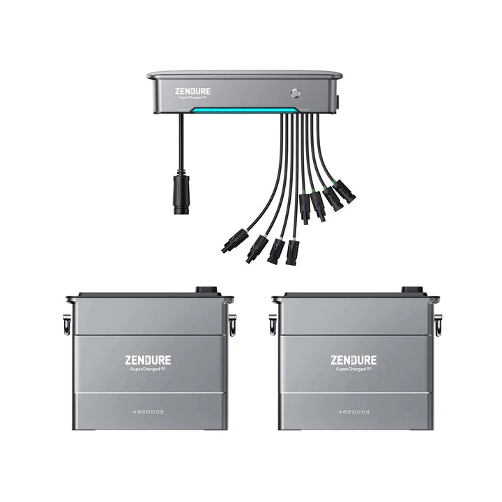 Zendure SolarFlow Hyper 2000 con 2x Zendure AB2000S – Vista del producto 01