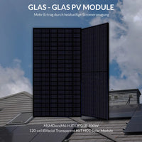 400W MSMDxxxM6-HJT120DSB Glas Glas Solarpaneel