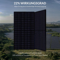400W MSMDxxxM6-HJT120DSB Glas Glas Bifizial Solarmodul