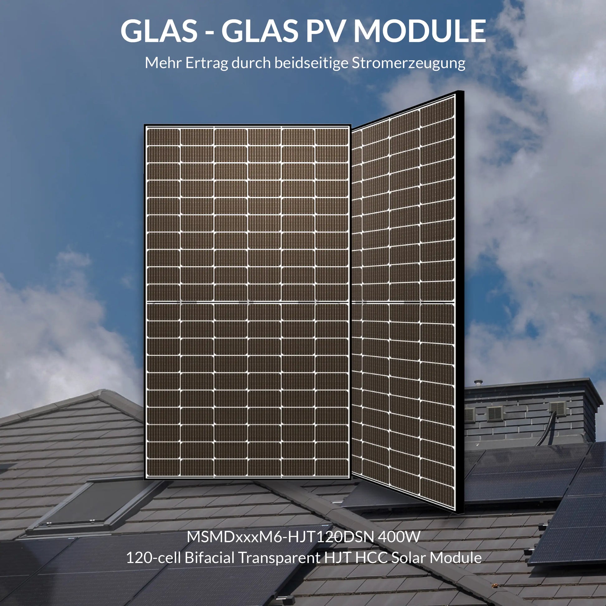 MSMDxxxM6-HJT120DSN-Glass-Glass-Solar-Panneaux-400W - Mini Power