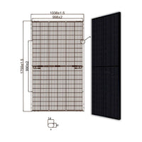 400W MSMDxxxM6-HJT120DSB Glas Glas Solarmodul