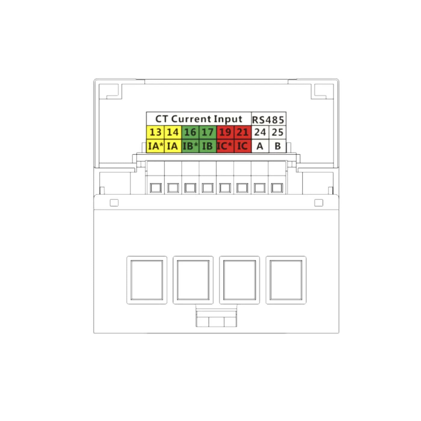 Smart meter Huawei DDSU666-H Diagram 01