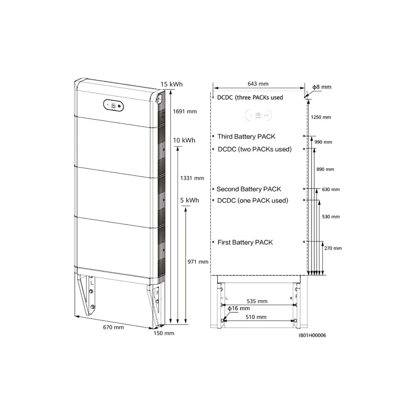 HUAWEI LUNA2000 Wandhaltung – Produktansicht 03